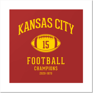 Vintage Kansas City Chiefs 2020 Campions Posters and Art